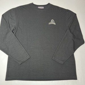 Vtg Terry Apparel Pittsburgh Panthers Gray Ribbed Sweatshirt Crew Neck Sz L